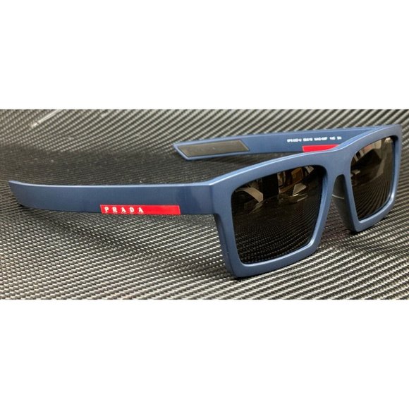 Prada Matte Blue Men's 58mm Sunglasses - Picture 1 of 5